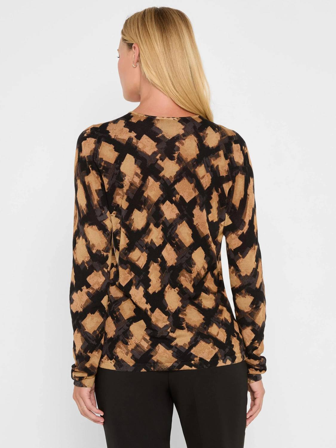 Nic + Zoe - Glowy Check Sweater