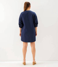 Karen Kane - Lantern Sleeve Button-Front Dress