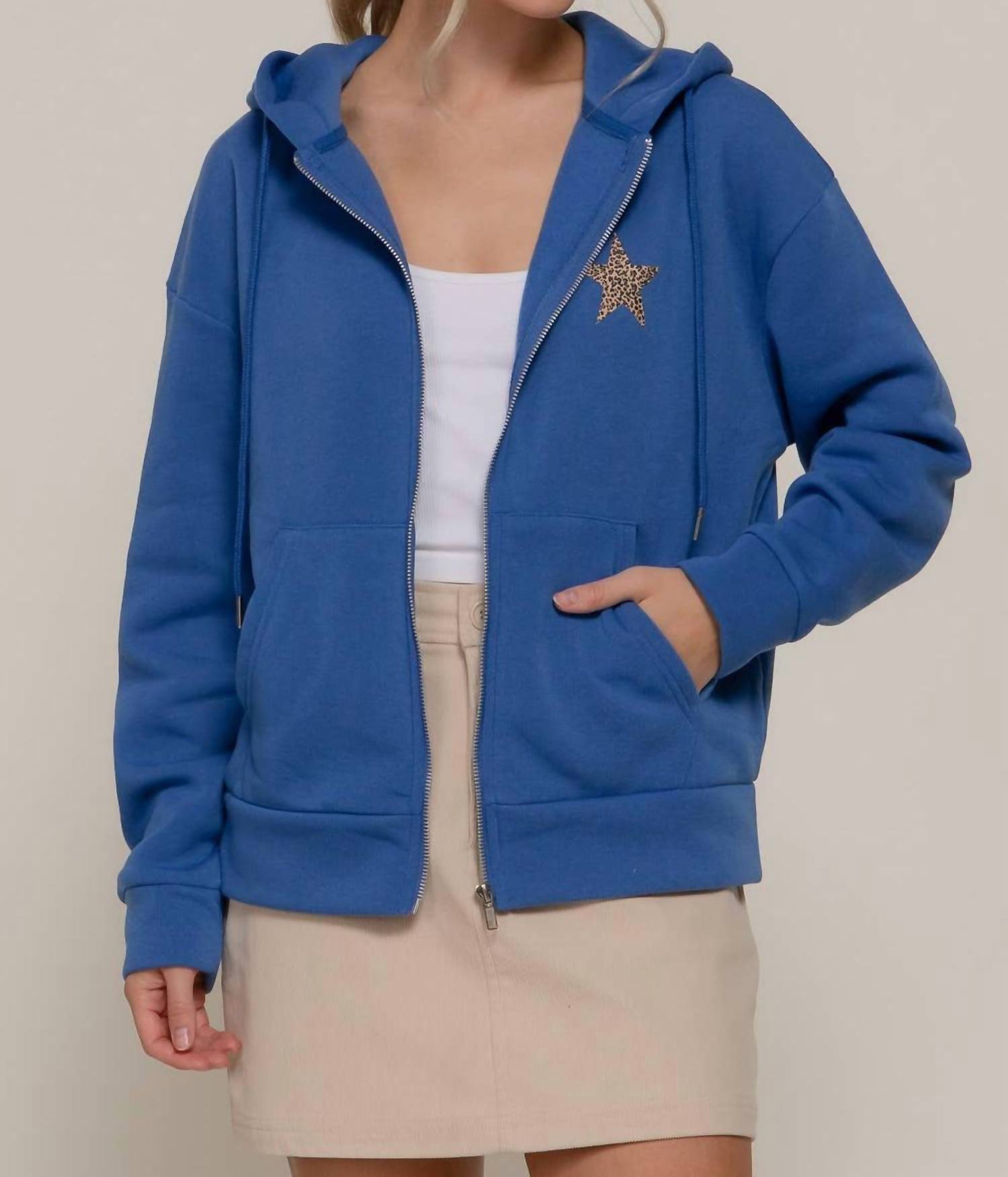 Active Usa - Long Sleeve Zip-up Hoodie Jacket