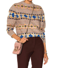 Victoria Beckham - Pre-loved Intarsia Wool & Alpaca Blend Jumper