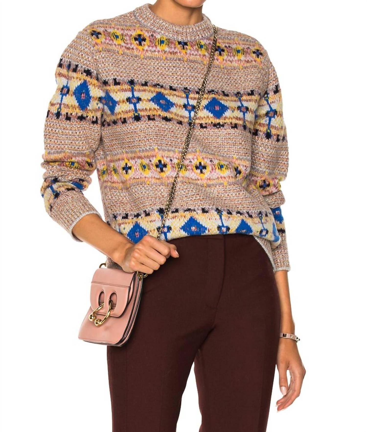 Victoria Beckham - Pre-loved Intarsia Wool & Alpaca Blend Jumper