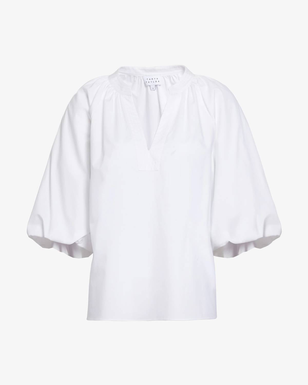 Tanya Taylor - Marine V-neck Balloon Sleeve Top