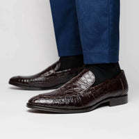 Zelli Italia - Men's Roma Crocodile Penny Loafer
