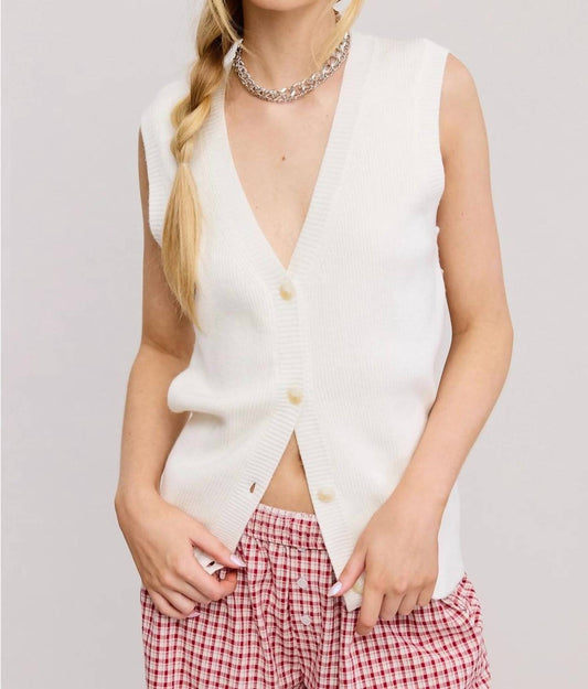 Mimosa - Everly Sleveless Cardigan Vest