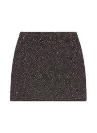 A.L.C. Stella Boucle Tweed Mini Skirt in charcoal dark brown 1 - women's skirt - view 5
