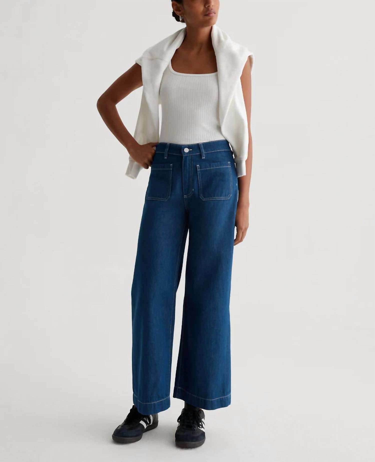 Ag Jeans - Kassie High Rise Wide Leg Crop Jean
