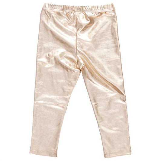 Pink Chicken - Girl's Lame Leggings