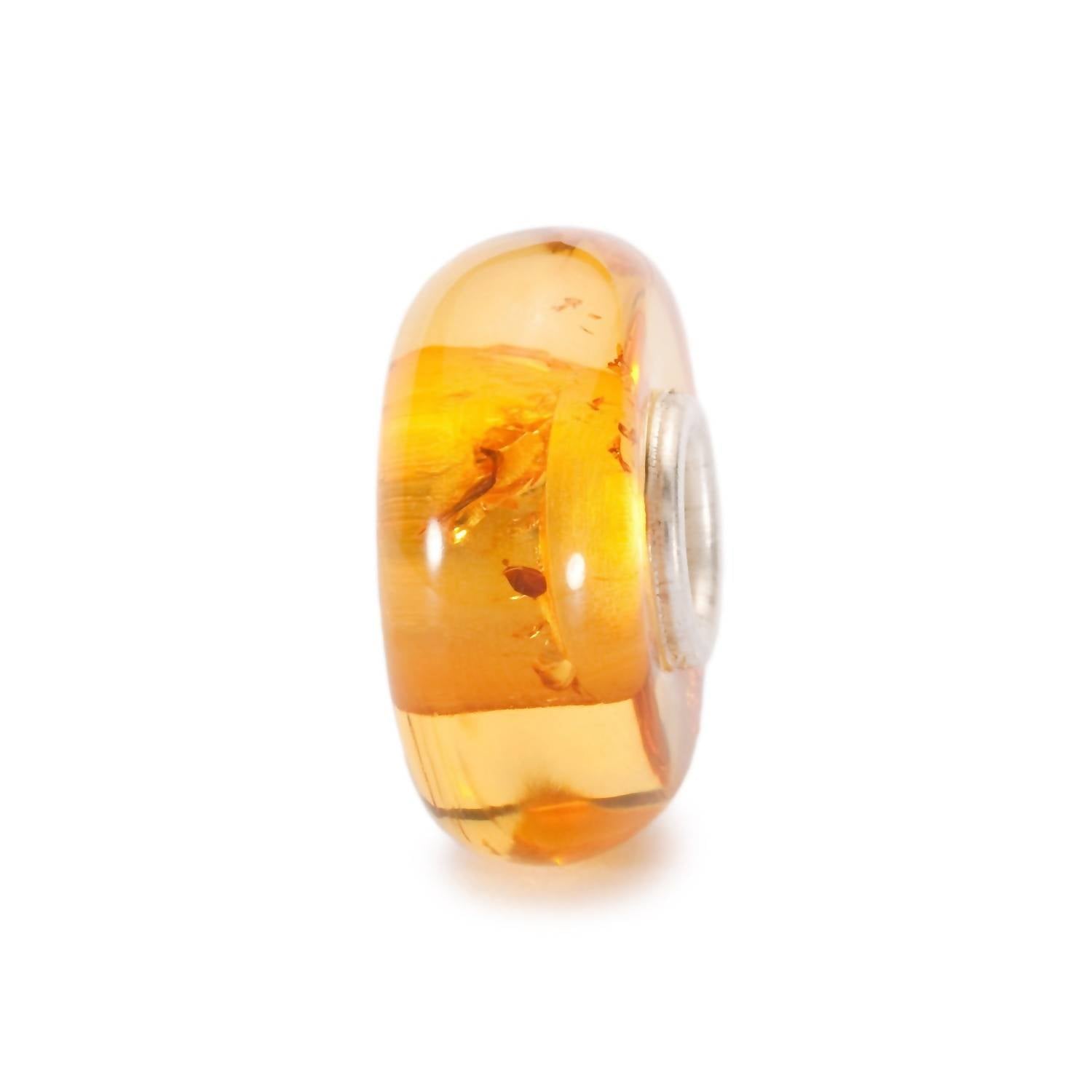 Trollbeads Women's Maple Syrup Glass Bead Charm in yellow - women's accessory - alternate view