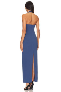 Lioness 1999 Maxi Dress in navy - women's dress - alternate view