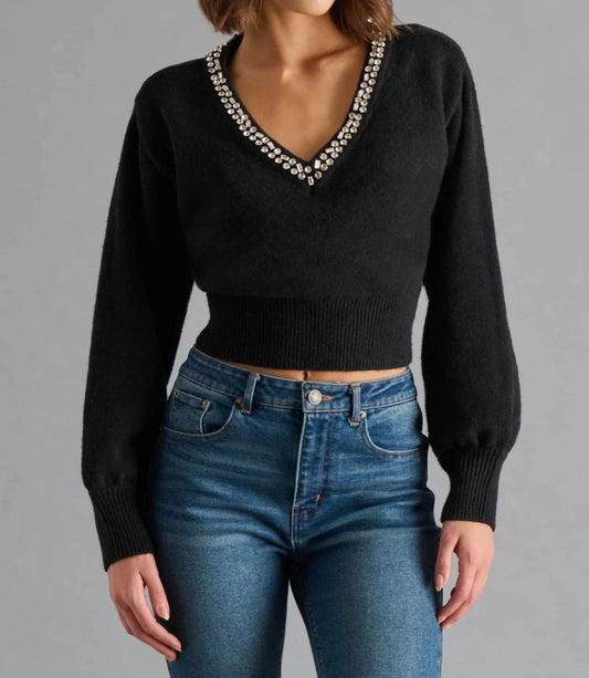 Steve Madden - Evilyn V-neck Sweater