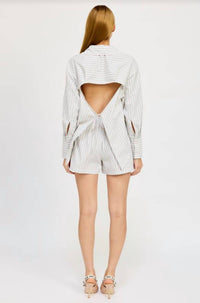 En Saison - Stripped Over Fitted Shirt