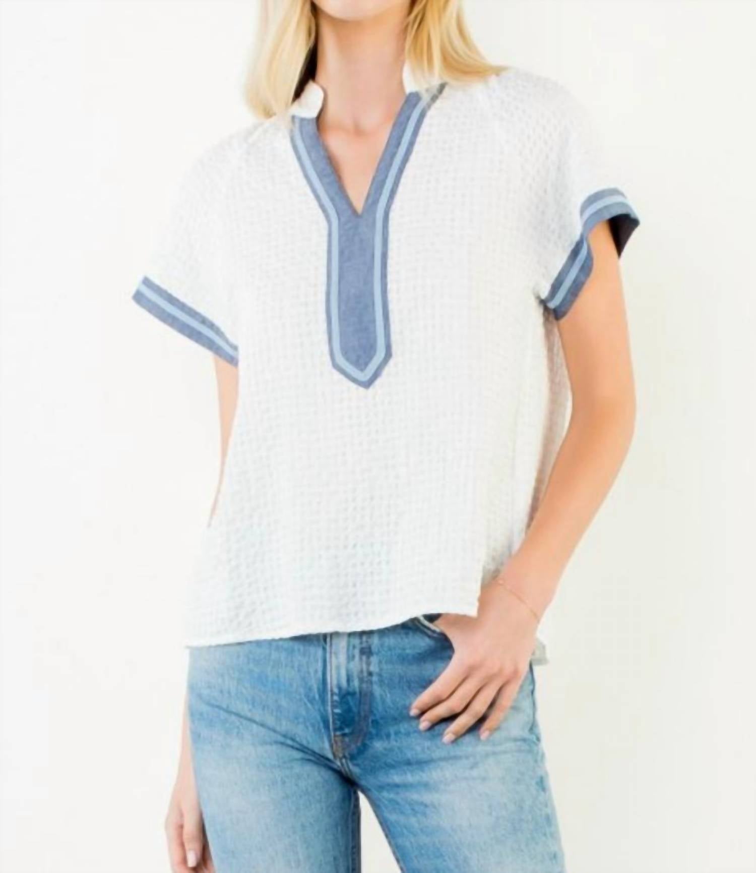 Thml - Short Sleeve Textured Top