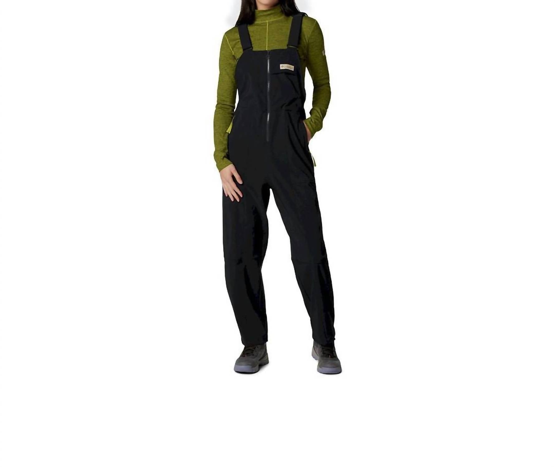 Columbia Wallowa Softshell Overall in black - women's jeans