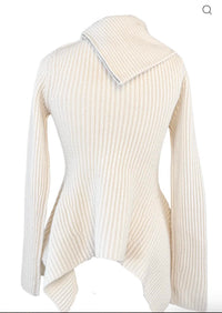 Jonathan Simkhai - Women's Keyara Foldover Peplum Sweater