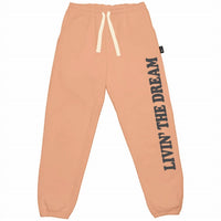 TINY WHALES Kids' Livin The Dream Sweatpants in coral - kids' joggers