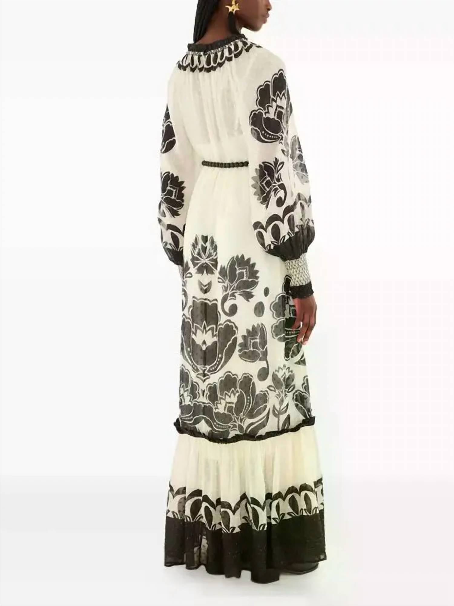 Farm Rio - Floral Arabesque Maxi Dress