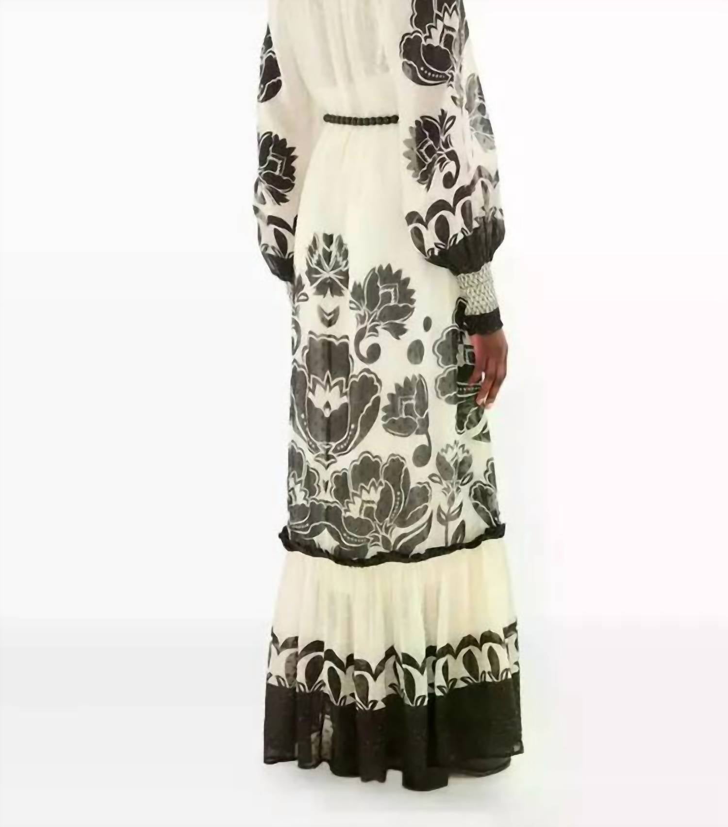 Farm Rio - Floral Arabesque Maxi Dress