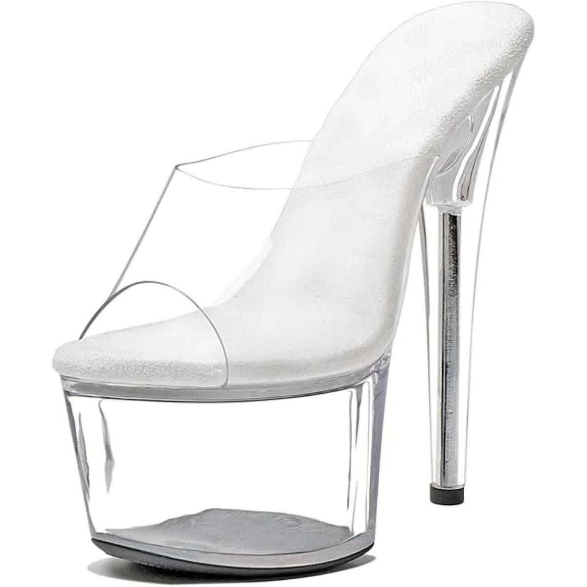 Wuxin H&P - Women's Platform Heel Open Toe Slide On High Heels Shoes