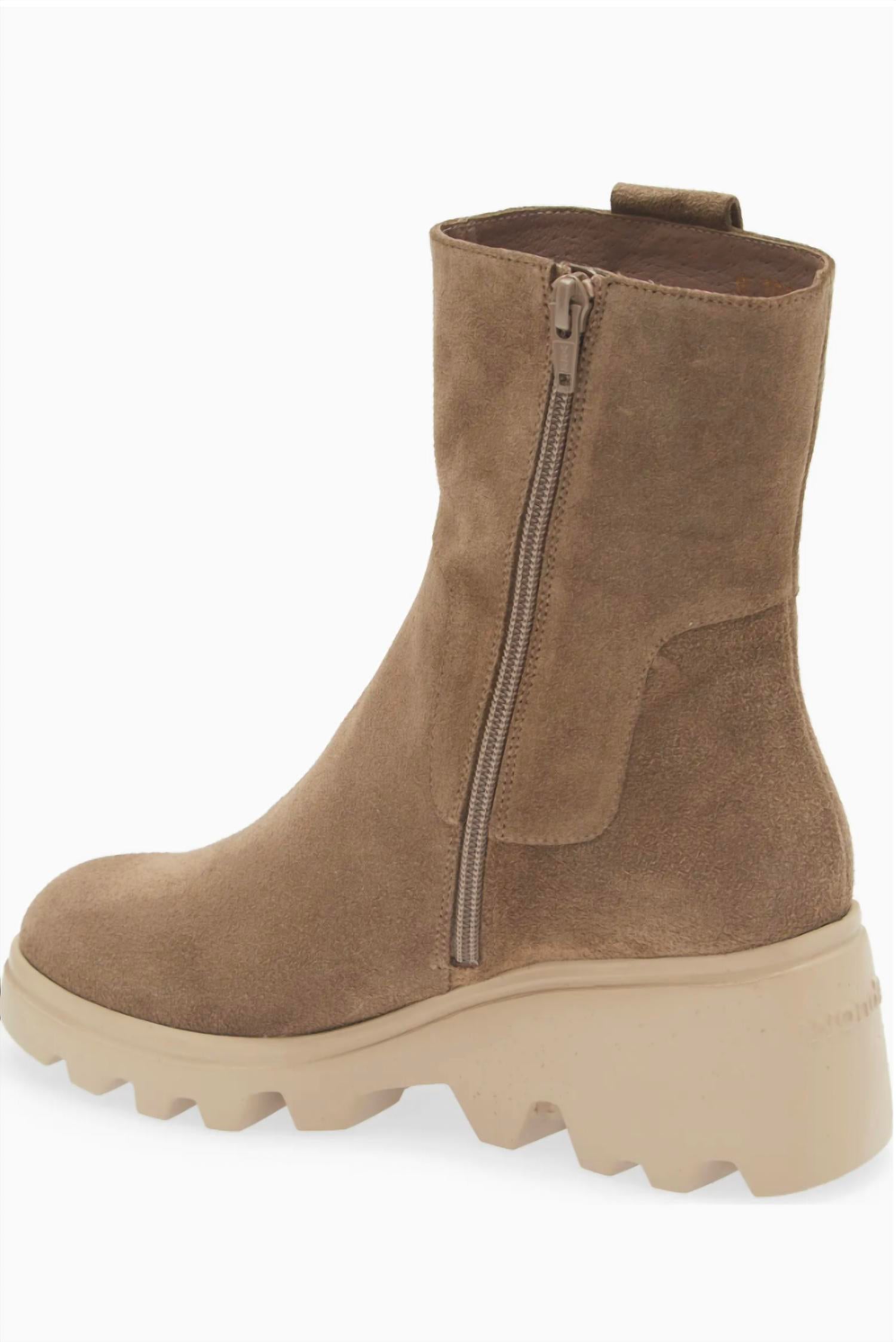 Wonders Women's G-7022 Wedge Boot in taupe - women's shoe - view 4