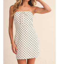 Klesis - Monroe Polka Dot Strapless Mini Dress