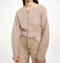 BY MALENE BIRGER Zharea Cardigan in cobblestone - women's cardigan