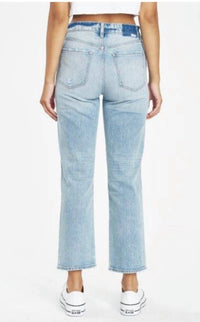 Daze - Straight Up High Rise Straight Leg Jeans