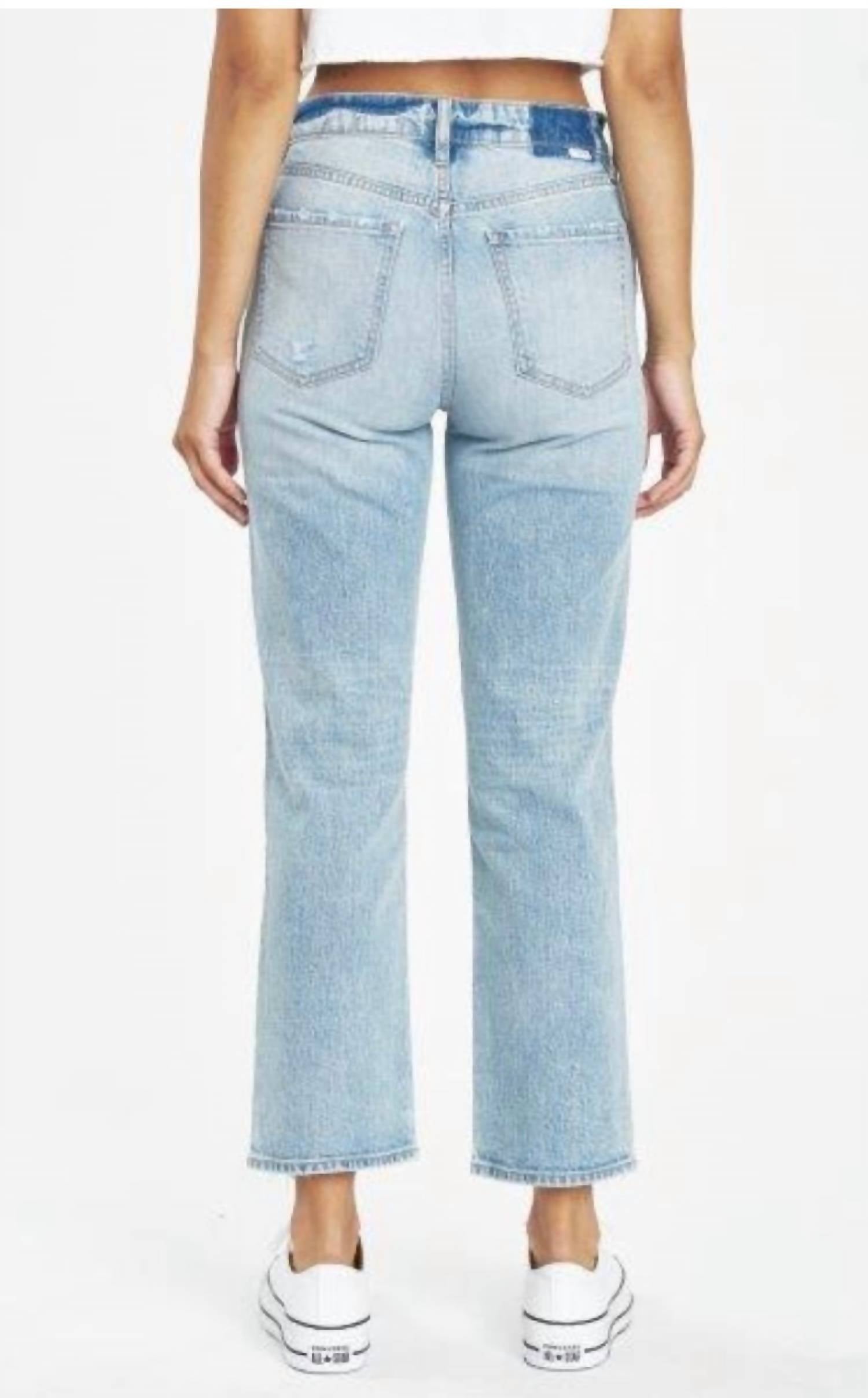 Daze - Straight Up High Rise Straight Leg Jeans