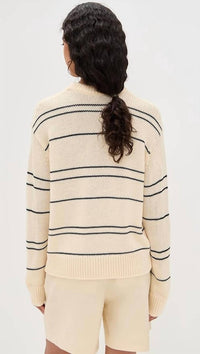 Vince - Variegated Stripe Crew Neck Sweater