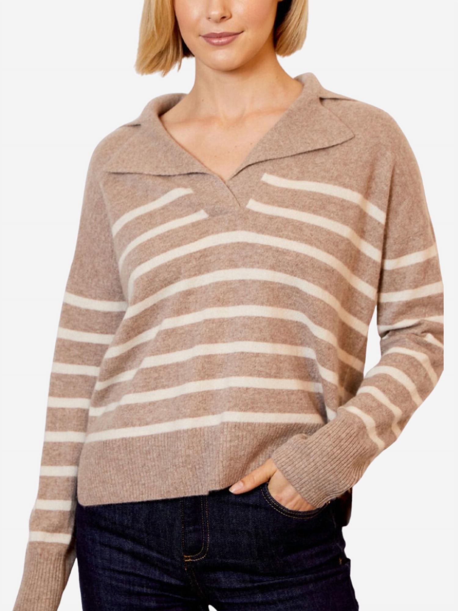 Dh New York - Notched Collar Sweater