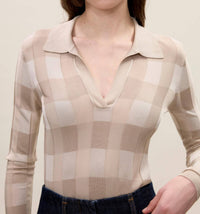 Rebecca Taylor - Sheer Gingham Sweater