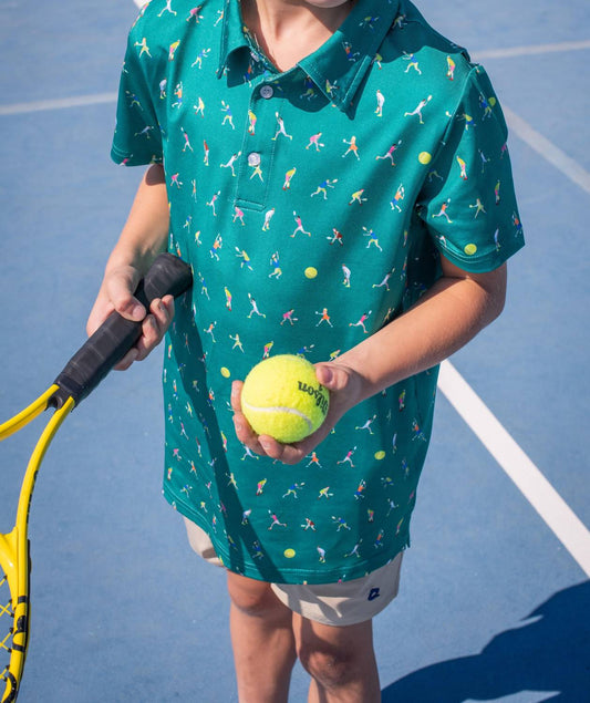 Blue Quail Clothing Co. - Boy's Tennis Short Sleeve Polo