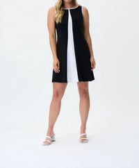 Joseph Ribkoff - Knee-length A-line Dress With Piping