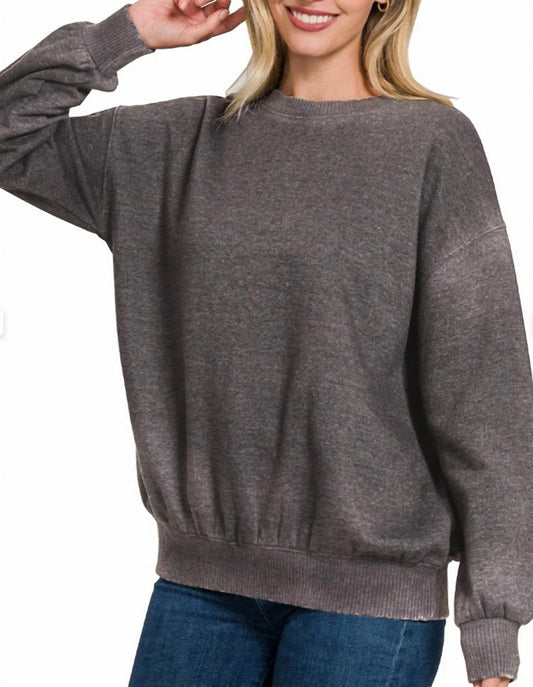 Zenana - Mila Acid Wash Pullover