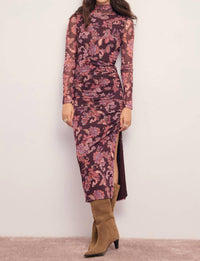 Minkpink - Annika Mesh Rouched Midi Dress
