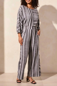 Tribal - Pull-on Flowy Wide Leg Pants With Pockets