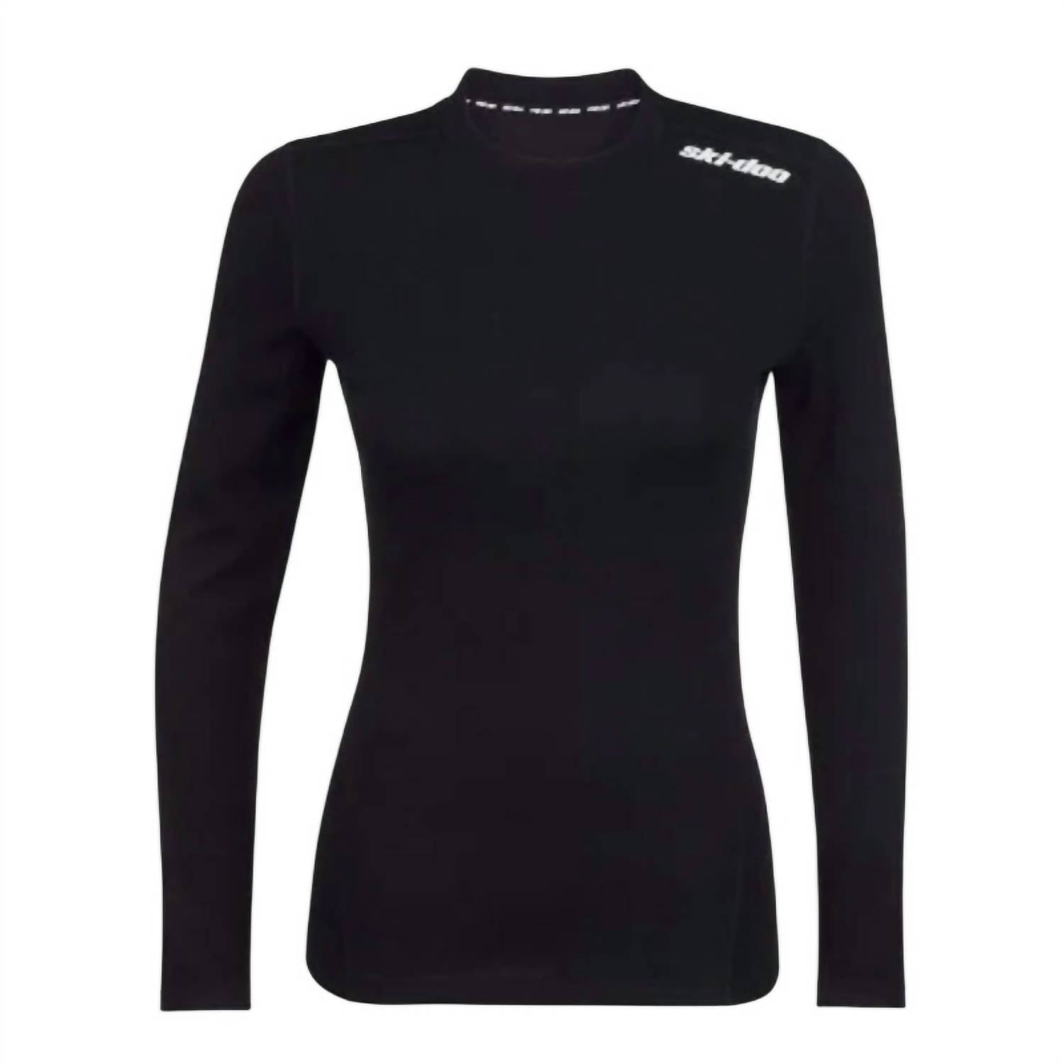 Ski-Doo Women's Merino Base Layer Thermal Long Sleeve Top in black - women's pants