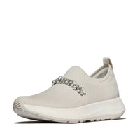 Fitflop - Women's Pearls & Crystals Knit Slip-on Sneakers