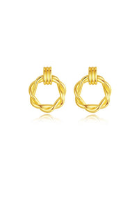 Classicharms - Women's Twisted Hoop Earrings