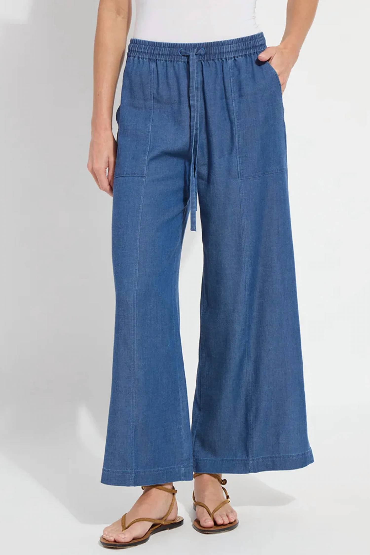 Lysse - Lilia Drawstring Ankle Wide Leg Pant