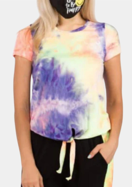 Vava - Tye Dye Tie Front Shirt