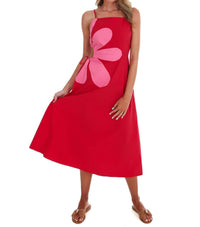Very J - Women's Wildflower Wishes Floral Cut Out Midi Dress