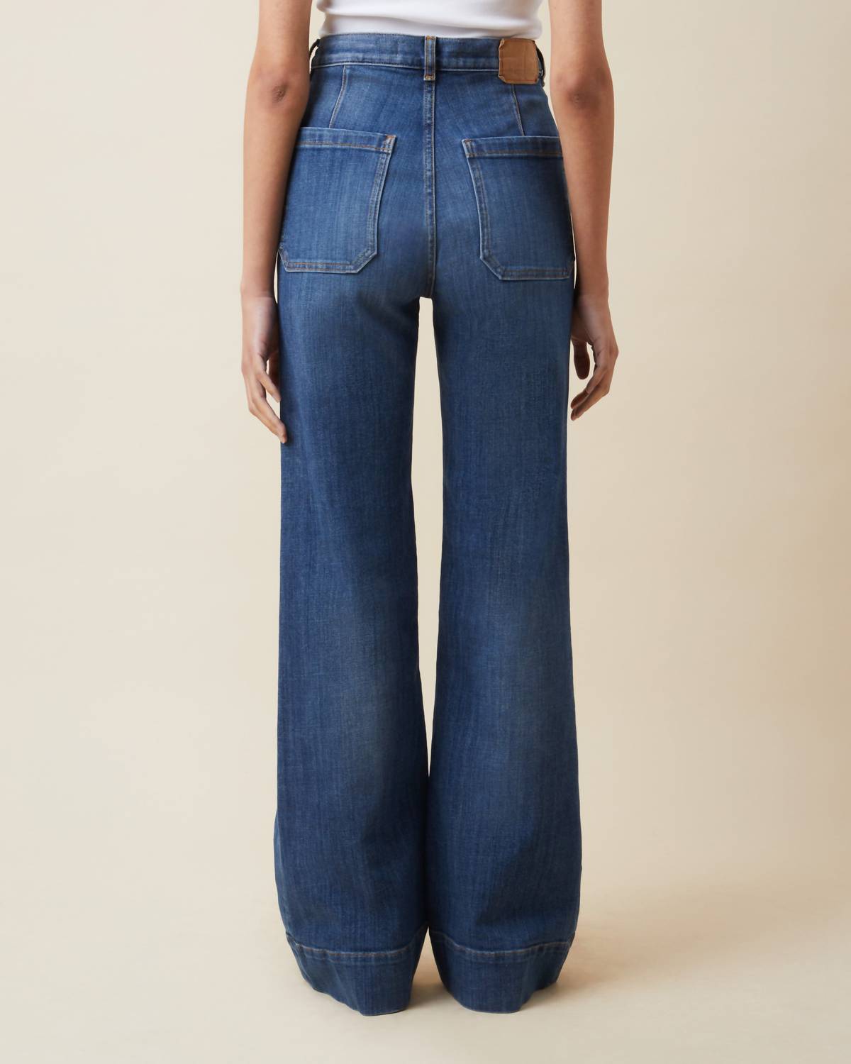 Jeanerica Santa Monica Flared Jeans in vintage 62 - women's jeans - alternate view