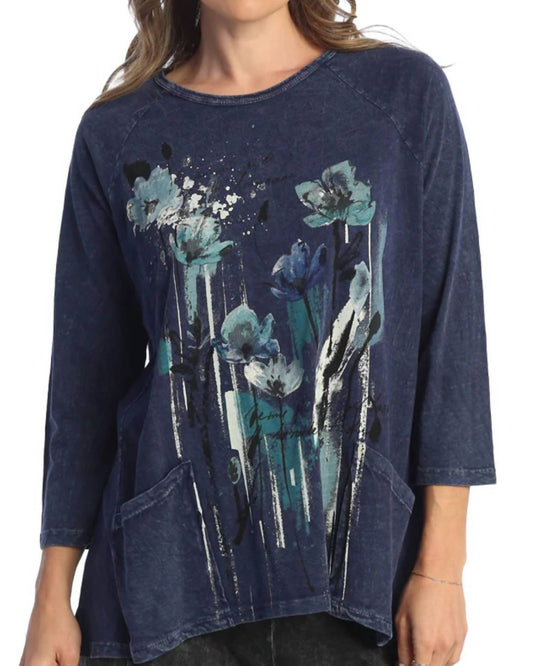 Jess & Jane - Sierra Mineral Washed Patch Pocket Cotton Top