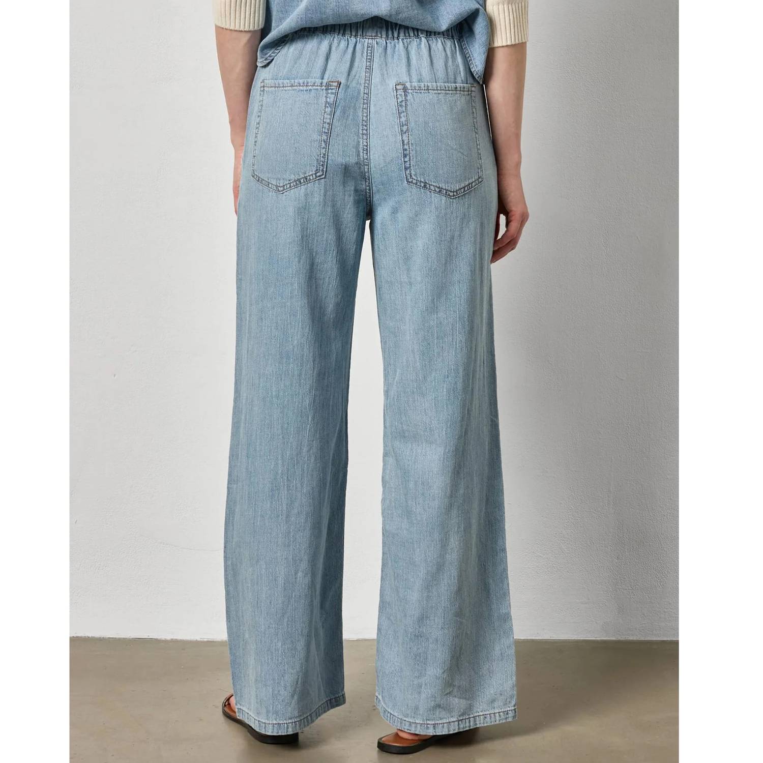 Lilla P - Wide Leg Denim Pants