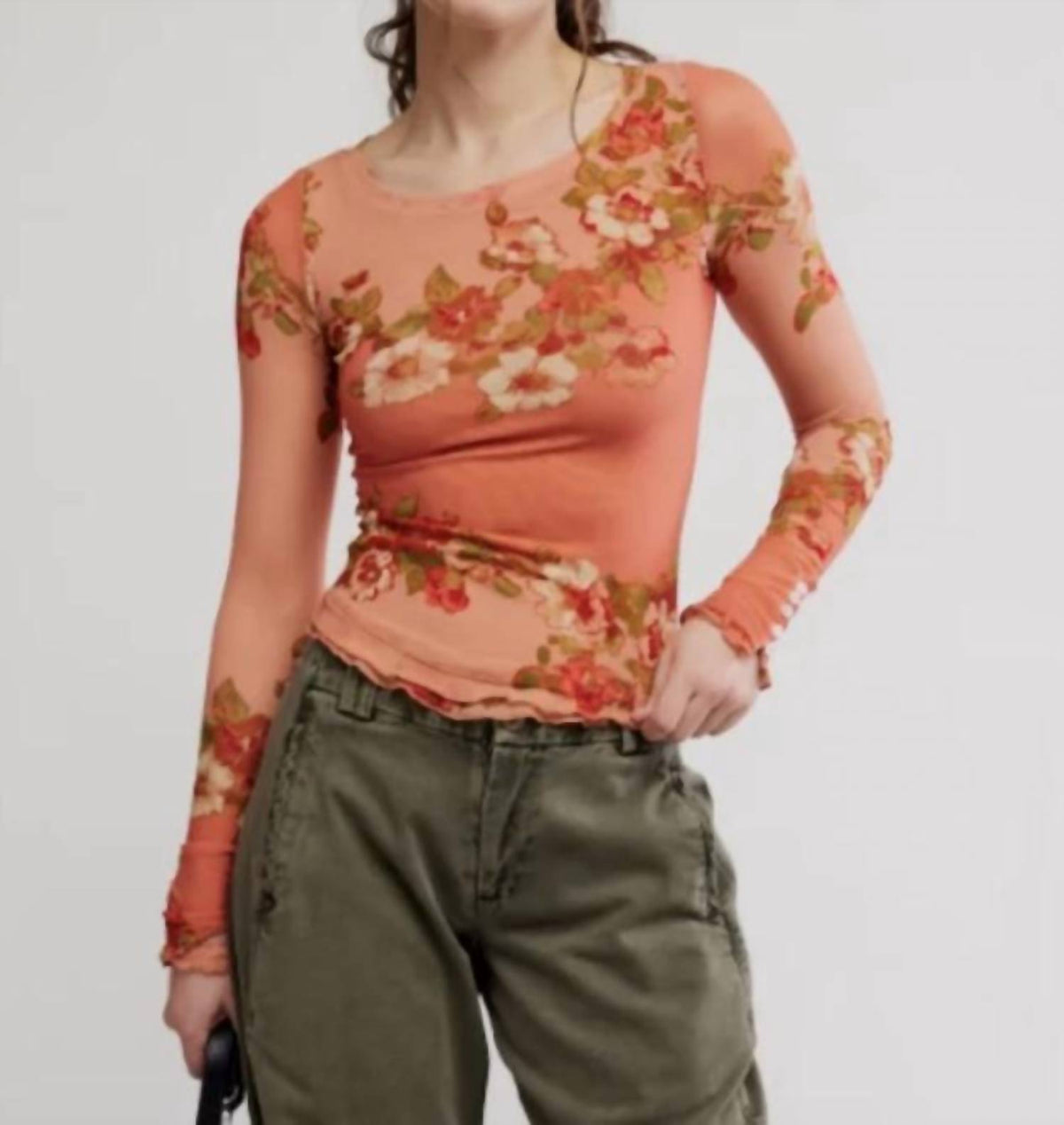 Free People - Lilly Printed Long Sleeve Top