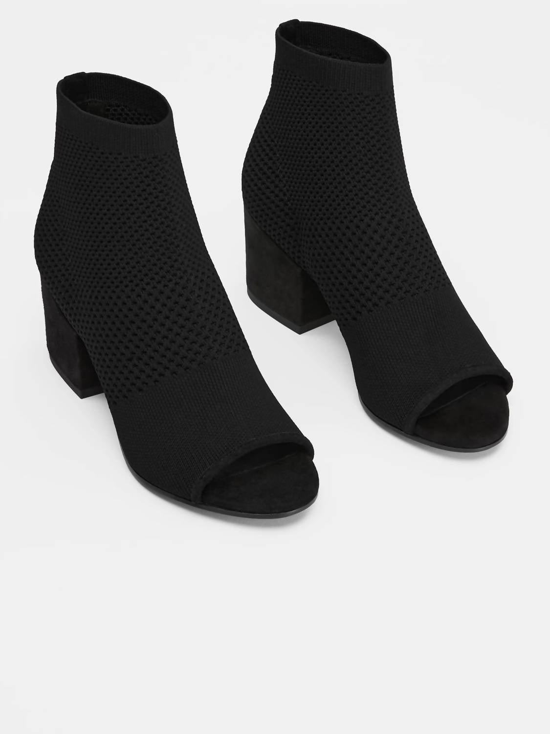 Eileen Fisher - Women's Croft Stretch Open Toe Block Heels