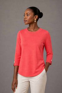 J'Envie/Eli - Bari 3/4 Sleeve Top