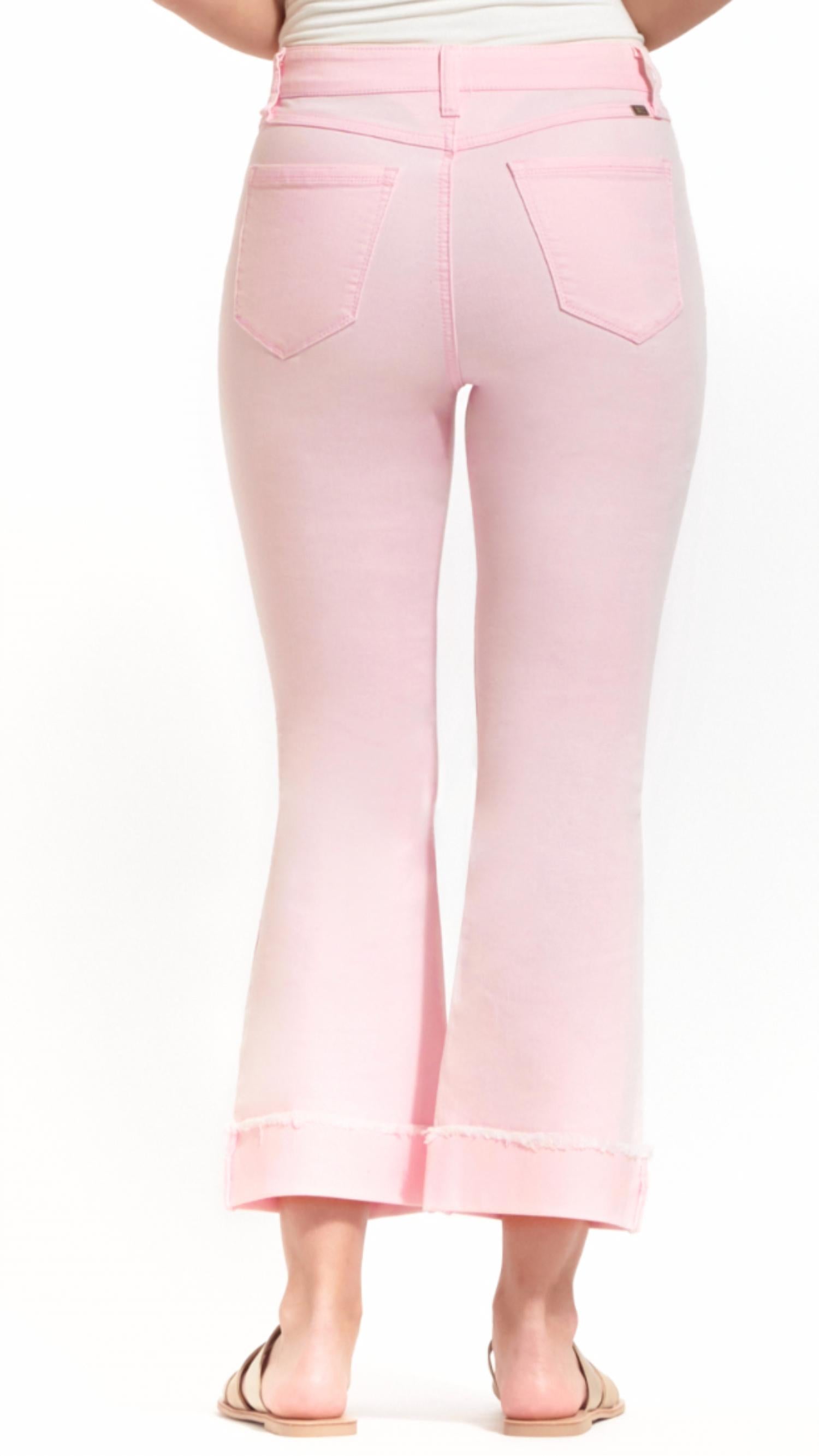 1822 Denim - High Rise Cuffed Demi Boot Cut Jeans