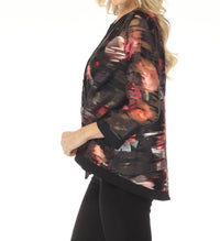 Joseph Ribkoff - Floral Organza Swing Jacket
