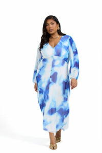 Fashion Szn Curve - Tie Dye Midi Dress - Plus